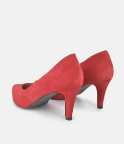 PieSanto Premium Cherry Red Suede Heels
