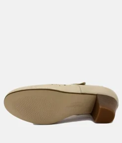 PieSanto Pretty Beige/Gold Mary Jane Style Shoes