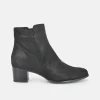PieSanto Stylish Black Block Heel Ankle Boots