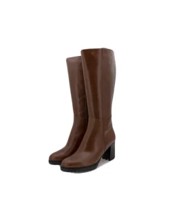 PieSanto Stylish Cognac Long Leather Boots