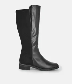 PieSanto Stylish Nappa/Seude Leather Long Boots