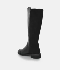 PieSanto Stylish Nappa/Seude Leather Long Boots