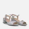 PieSanto Stylish Silver Block Heels