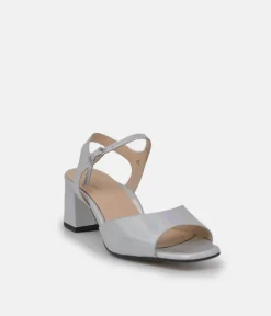 PieSanto Stylish Silver Block Heels