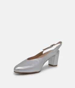 PieSanto Stylish Silver Slingback Heels