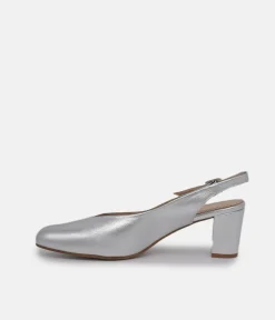 PieSanto Stylish Silver Slingback Heels