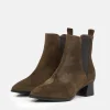 Premium Brown Suede Ankle Boots