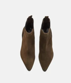 Premium Brown Suede Ankle Boots
