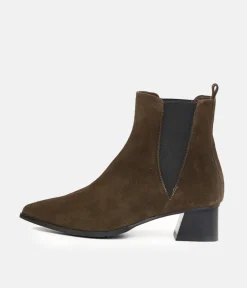 Premium Brown Suede Ankle Boots