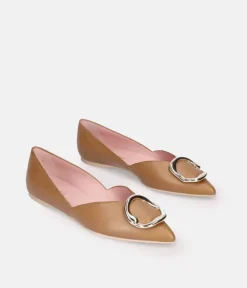 Pretty Ballerina – Chic Brown Pointy Toe