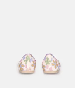 Pretty Ballerina Beautiful Floral Lavendar Ballerinas