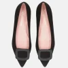 Pretty Ballerina Deluxe Black Suede Flats
