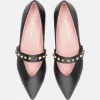 Pretty Ballerina Dressy Black Pointy Toe Flats
