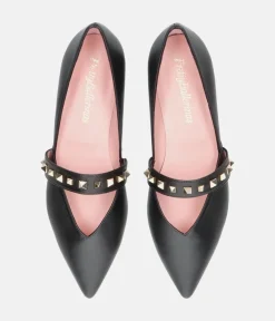 Pretty Ballerina Dressy Black Pointy Toe Flats