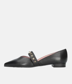 Pretty Ballerina Dressy Black Pointy Toe Flats