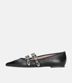 Pretty Ballerina Fashionable Black Pointy Toe Flats