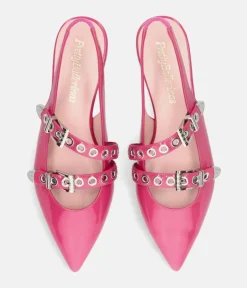 Pretty Ballerina Gorgeous Hot Pink Slingbacks