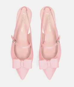 Pretty Ballerina Gorgeous Rose Pink Slingbacks