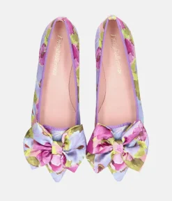 Pretty Ballerinas Beautiful Floral Silk Flats