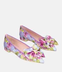Pretty Ballerinas Beautiful Floral Silk Flats