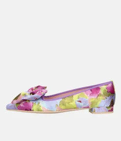 Pretty Ballerinas Beautiful Floral Silk Flats