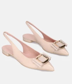 Pretty Ballerinas Fabulous Beige Slingbacks