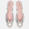 Pretty Ballerinas Fabulous Silver Slingbacks