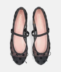 Pretty Ballerinas Gorgeous Sheer Mary Jane Flats