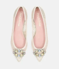 Pretty Ballerinas Luxurious Pearl Flats