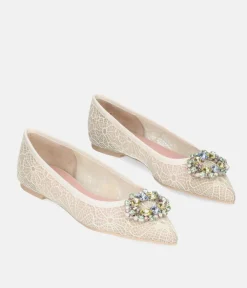 Pretty Ballerinas Luxurious Pearl Flats
