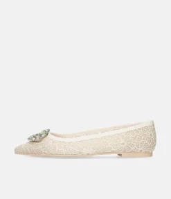 Pretty Ballerinas Luxurious Pearl Flats