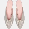 Pretty Ballerinas Stunning Silver Mule