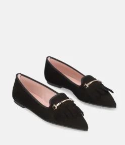 Pretty Ballerinas Stylish Black Pointy Toe Flats