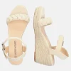 Pretty Beige Wedge Sandals