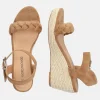 Pretty Brown Wedge Sandals