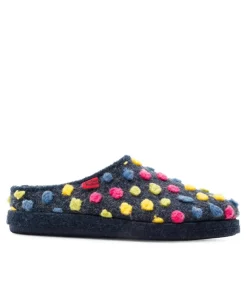 Pretty Dot Wool Slippers