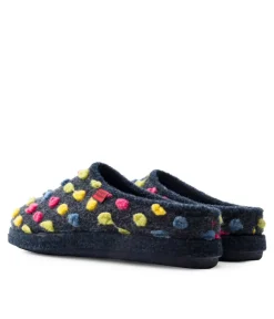 Pretty Dot Wool Slippers