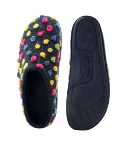 Pretty Dot Wool Slippers