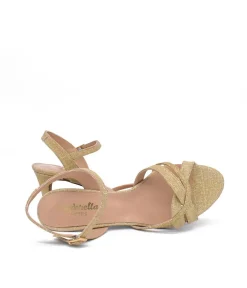 Pretty Gold Glitter Cinderella Sandals