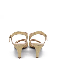 Pretty Gold Glitter Cinderella Sandals