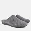 Pretty Grey Loveheart Slippers