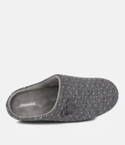 Pretty Grey Loveheart Slippers