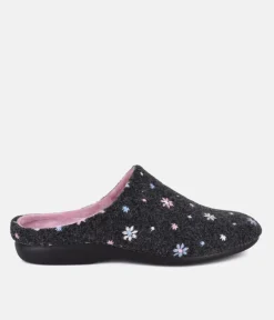 Pretty Grey Pink Multi Slippers