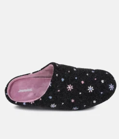 Pretty Grey Pink Multi Slippers