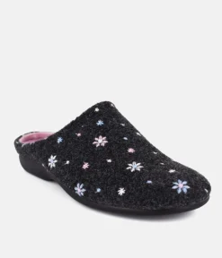 Pretty Grey Pink Multi Slippers