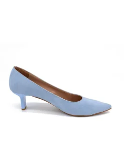 Pretty Light Blue Midi Heels