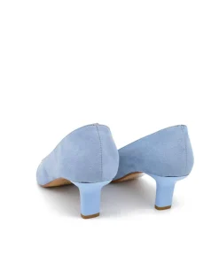Pretty Light Blue Midi Heels