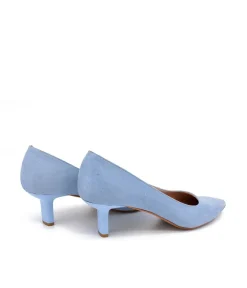 Pretty Light Blue Midi Heels
