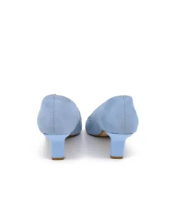 Pretty Light Blue Midi Heels