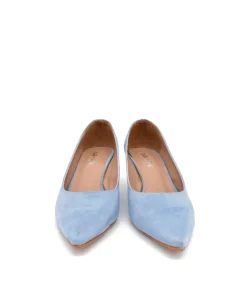 Pretty Light Blue Midi Heels